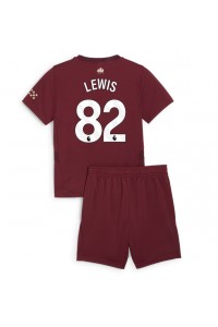 Fotbalové Dres Manchester City Rico Lewis #82 Dětské Třetí Oblečení 2024-25 Krátký Rukáv (+ trenýrky)